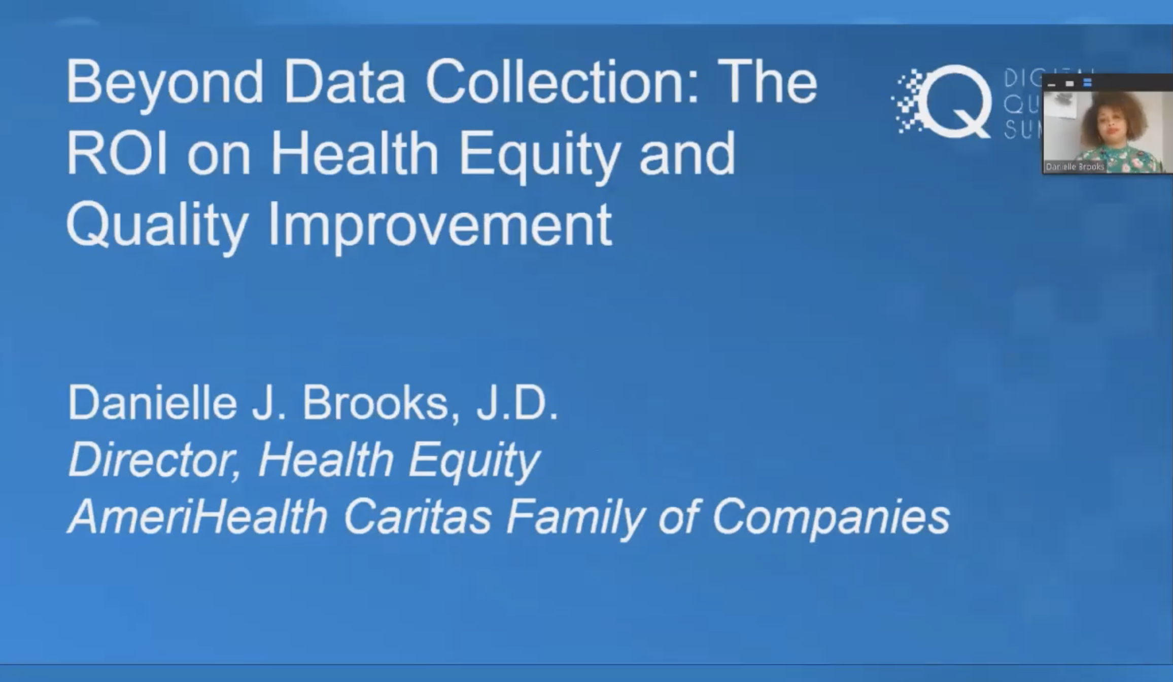 Digital Quality Summit 2020 Beyond Data Collection The Roi On Health Equity And Quality 7857