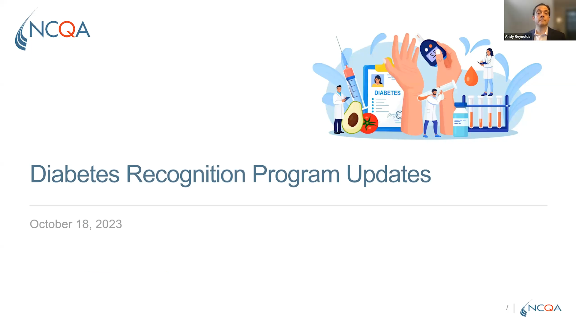 Diabetes Recognition Program Updates 2023 - NCQA